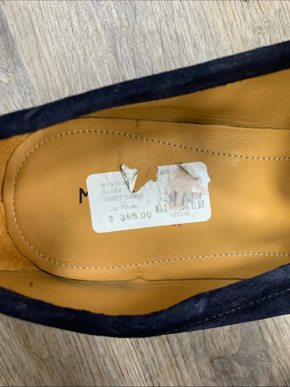 Magnanni Daniel Navy Suede Loafers NWT
